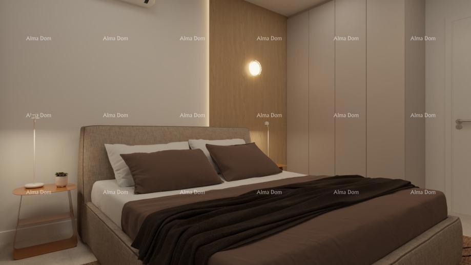 Medulin – Mukalba, PENTHOUSE 104,76 m², NOVOGRADNJA, PRVI VRST DO MORJA
