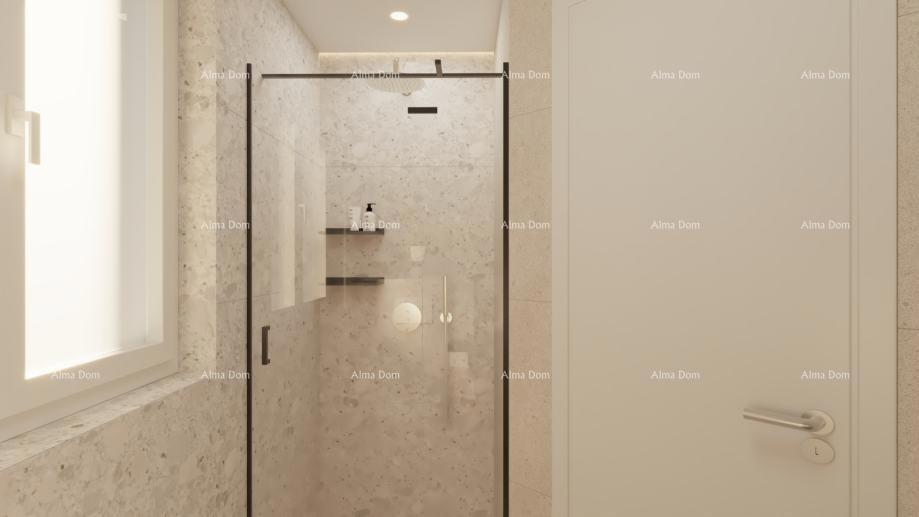Medulin – Mukalba, PENTHOUSE 104,76 m², NOVOGRADNJA, PRVI VRST DO MORJA