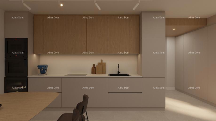 Medulin – Mukalba, PENTHOUSE 104,76 m², NOVOGRADNJA, PRVI VRST DO MORJA