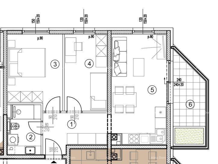 STOJA. Prodamo stanovanja v novem stanovanjskem projektu na ekskluzivni lokaciji, 300 m od morja, Pula,
