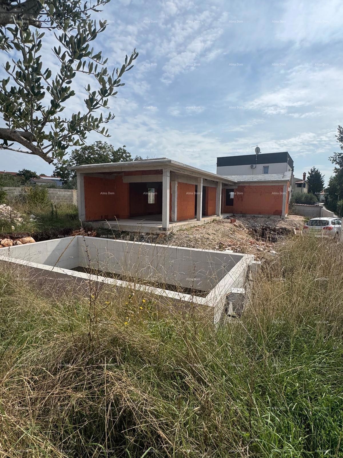 Prodaja prizemnice s bazenom - trenutno roh bau faza, Sveti Petar u Šumi - blizina Pazina!