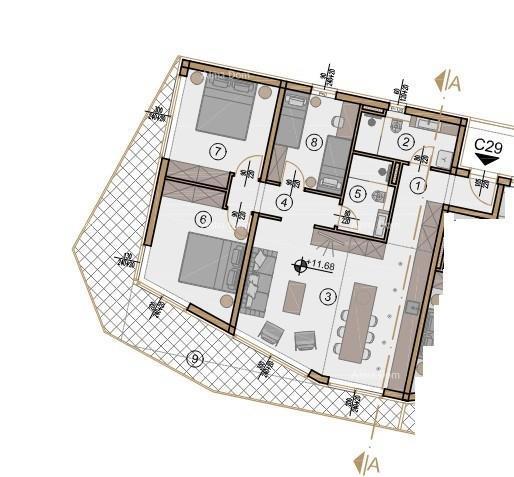 Prodaja modernih stanov v ekskluzivni stavbi s pogledom na Marinu, Pula!