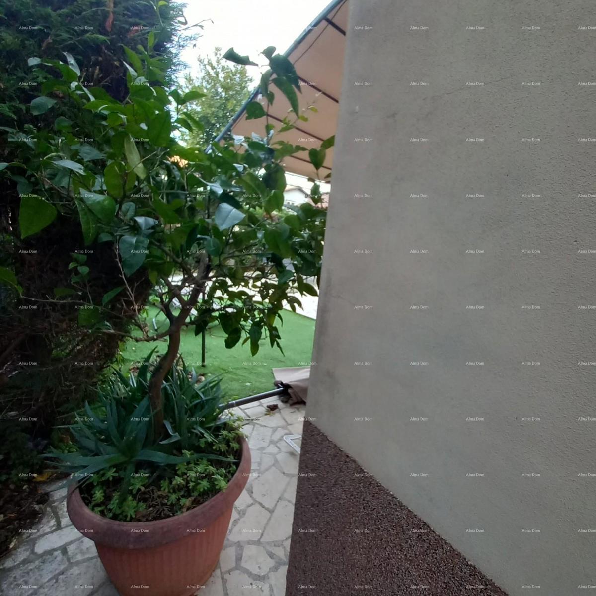 Pješčana Uvala, 200 metrov od plaže in morja, simpatična hišica s tremi apartmaji.