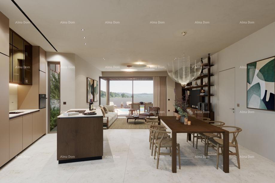 Bale. Moderna hiša v nizu s bazenom, 148,56 m²