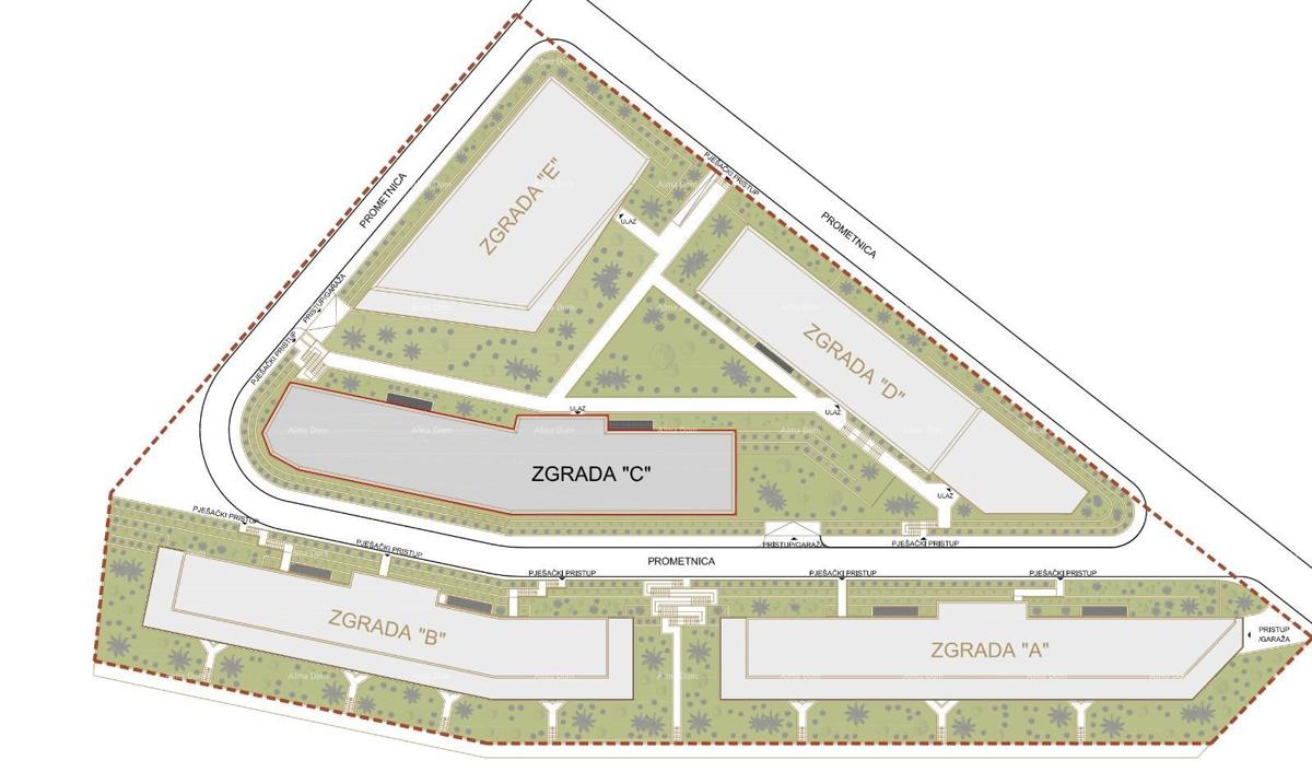 Prodaja modernih stanov v ekskluzivni stavbi s pogledom na marino, Pula!