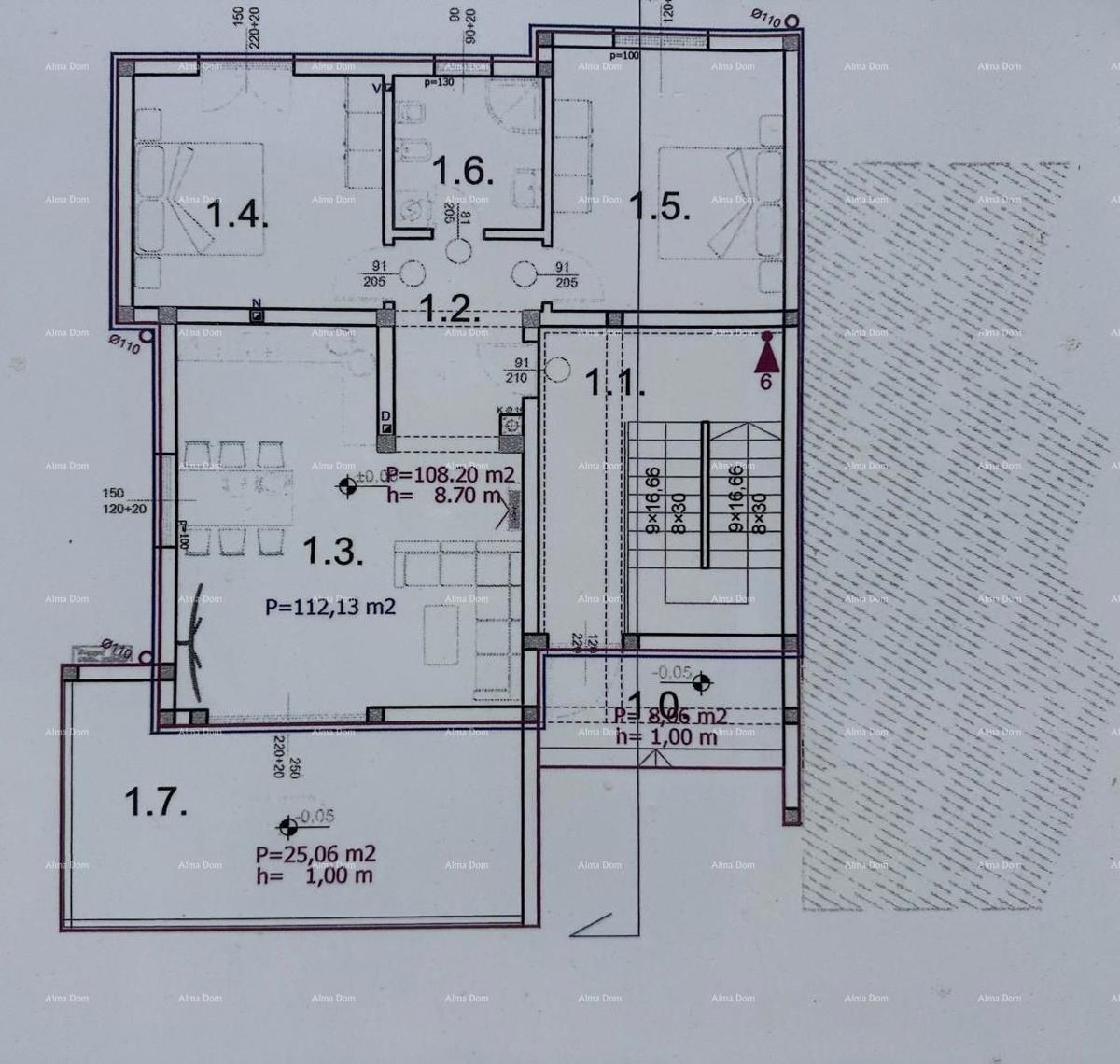 Prodaja stanov v novogradnji s parkirnim mestom - 500 m od morja – Barbariga!