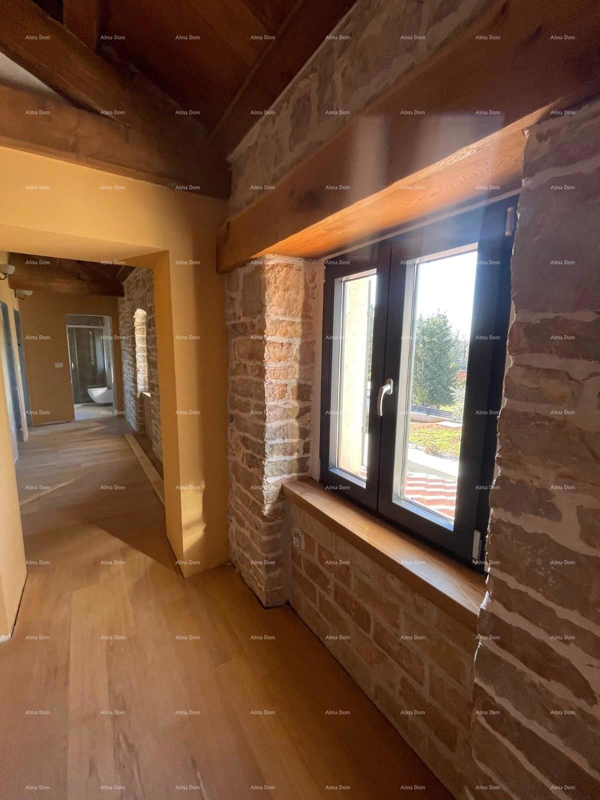 Renovirana istarska hiša s bazenom in dvoriščem – mirna lokacija, občina Barban