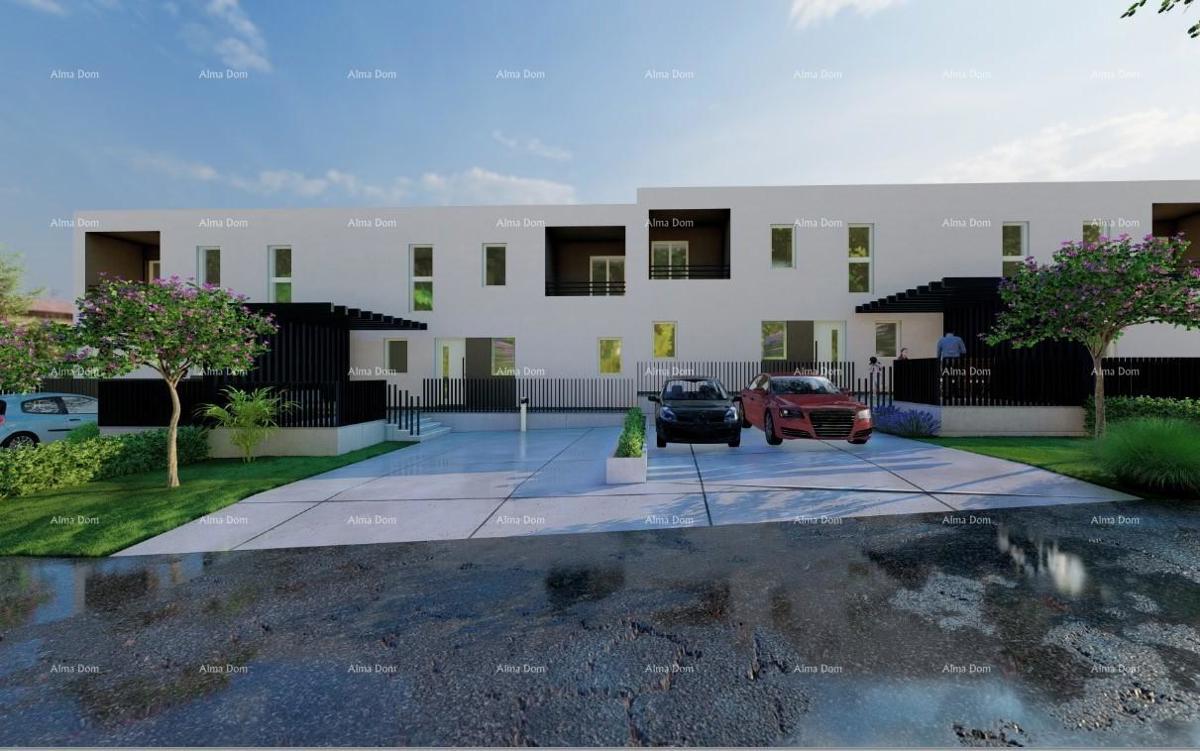 POREČ - Moderna polpritlična hiša z lastnim zelenjem (Hiša B)