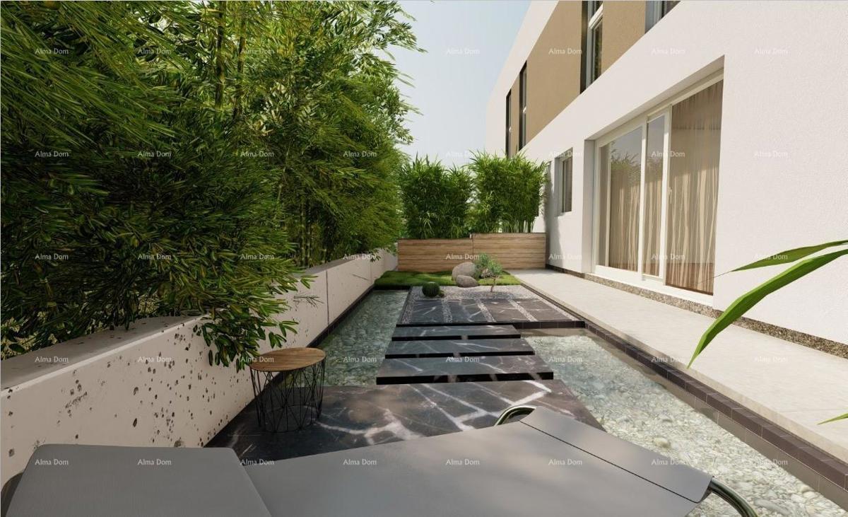 POREČ - Moderna polpritlična hiša z lastnim zelenjem (Hiša B)