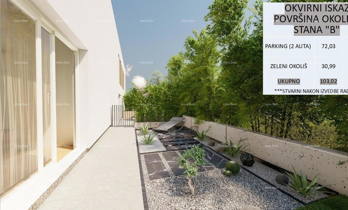 POREČ - Moderna polpritlična hiša z lastnim zelenjem (Hiša B)