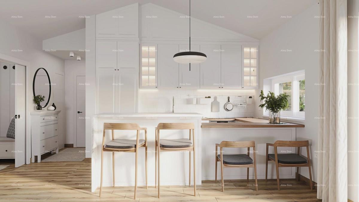 BARBAN, KOŽLJANI - Novogradnja / Dvojček, desni del. Ekološko naselje