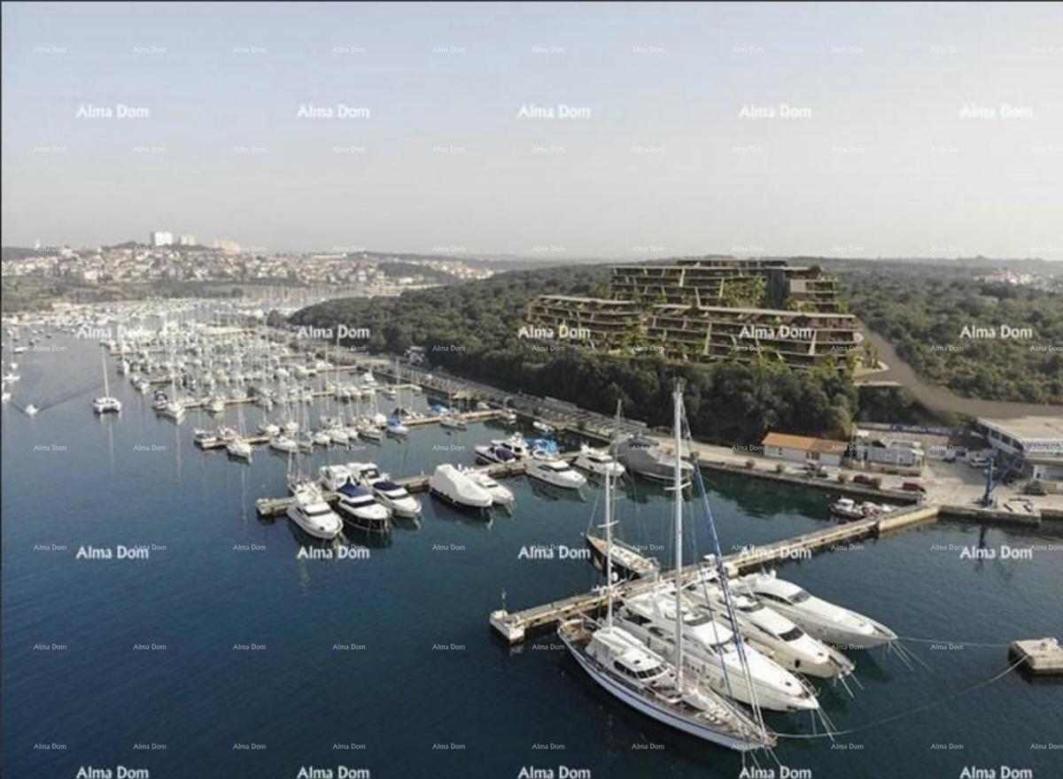 Prodaja modernih stanov v ekskluzivni stavbi z razgledom na marino, Pula!