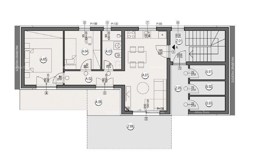 Prodaja stanov v gradnji - nov stanovanjski kompleks, Pula! Stan A Zg A2