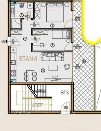 Prodaja - moderni stan s dvema spalnicama na odlični lokaciji, Poreč!! S6
