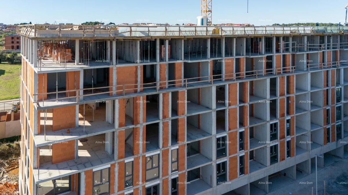 Pula, nov projekt! Večstanovanjska, moderna zgrad s dvigalom, blizu centra. Prodaja stanovanja s parkirnim mestom in shrambo. S53