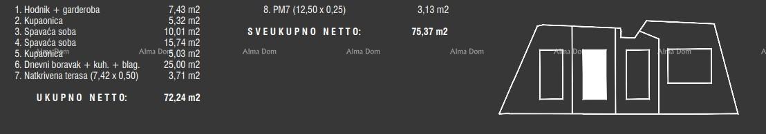Prodaja stanov v moderni novogradnji s bazenom, Fažana!