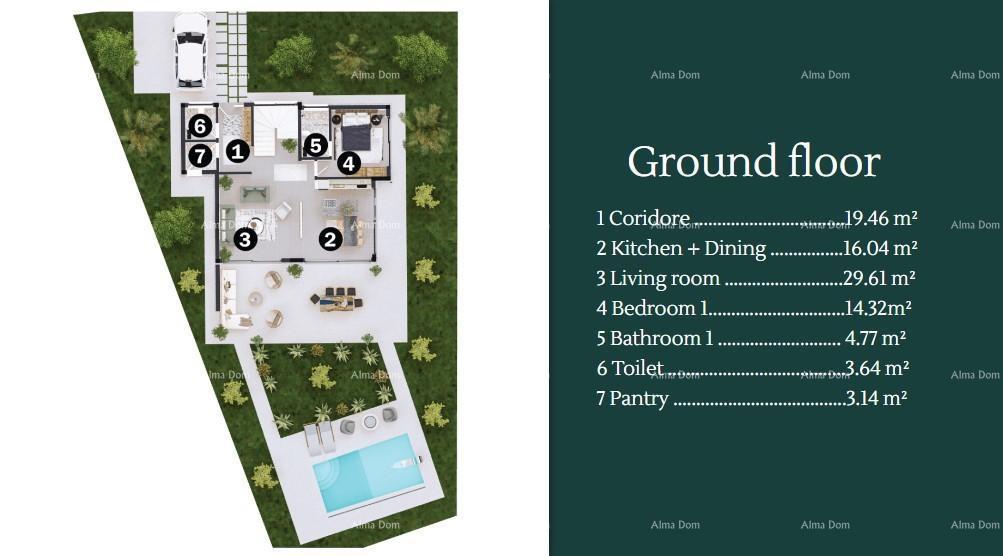 Prodaja moderne vile v lepem stanovanjskem naselju, Umag