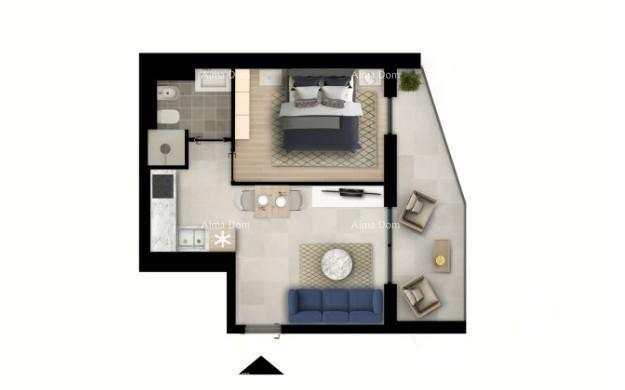 UMAG! Moderno stanovanje v vrhunskem stanovanjskem kompleksu blizu morja, S30