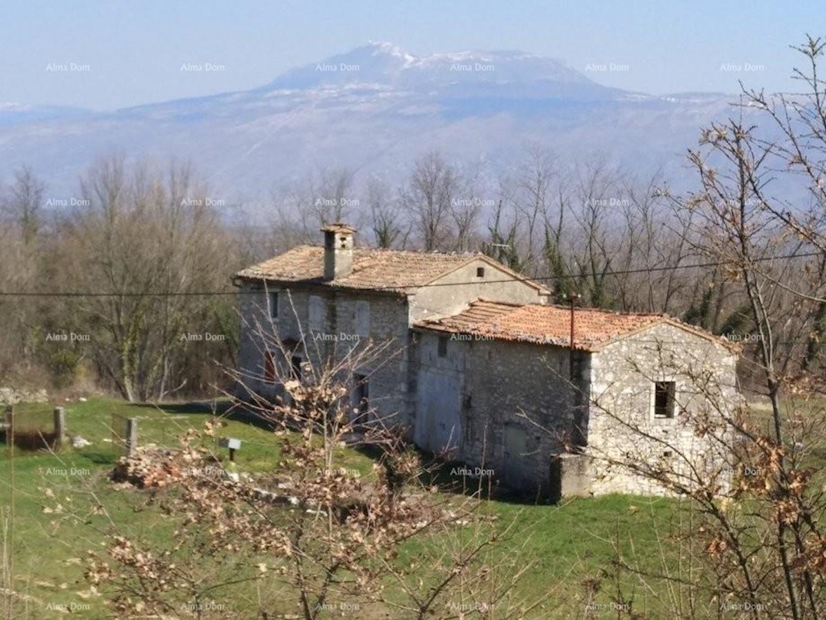 Istrsko posestvo s pogledom na Učko v Kršanu