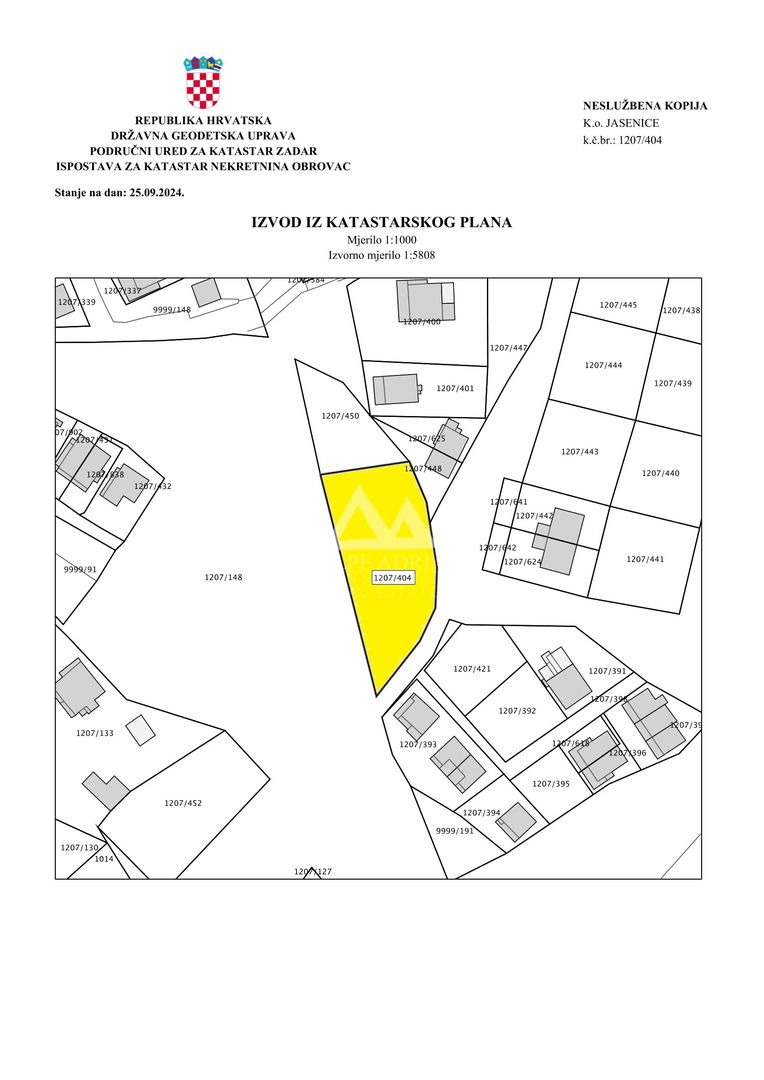 ROVANJSKA .- ZAZIDLJIVO POVRŠINA 1360 M2 - 170.000€