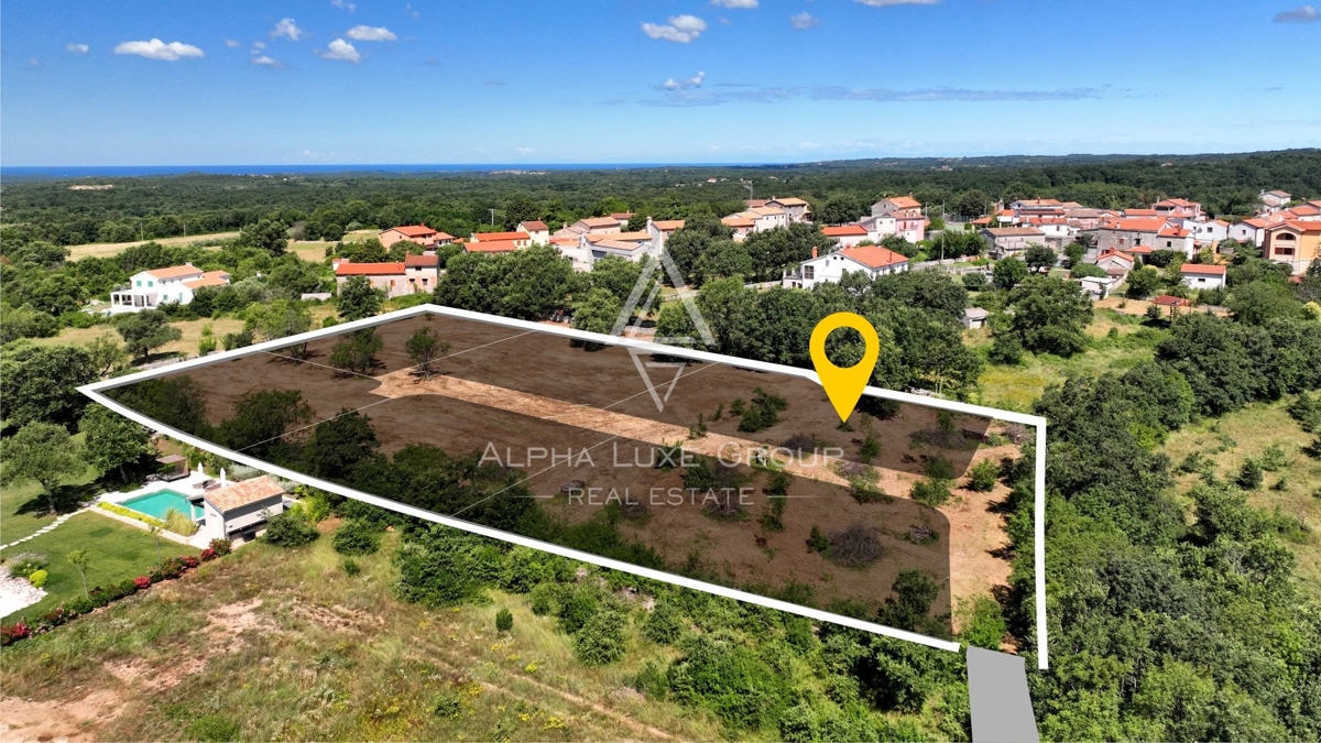 Istra, Barat, Gradbena parcela s pogledom na morje in naravo
