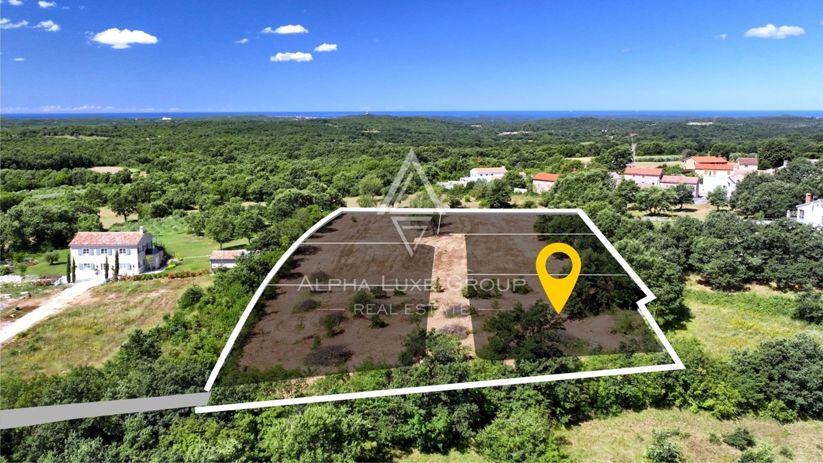 Istra, Barat, Gradbena parcela s pogledom na morje in naravo
