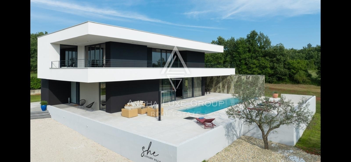 Spektakularna moderna vila v okolici Grožnjana, Istra