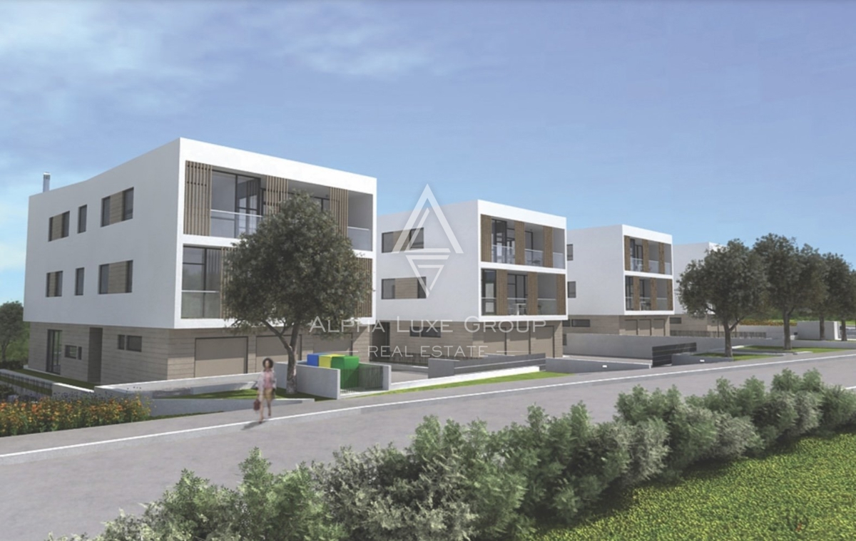 Rovinj, Istra: Sodobni dupleks z vrtom in garažo