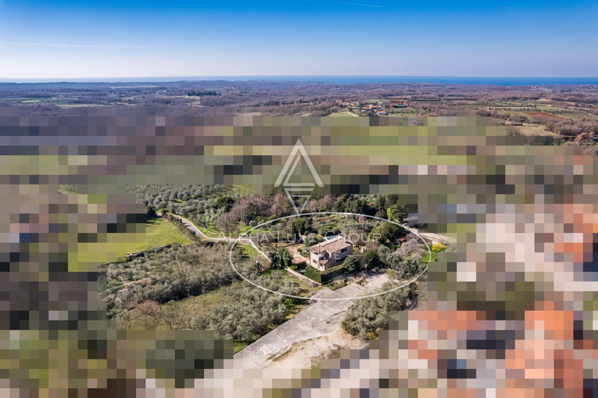 Brtonigla, Istra – Čudovita kamnita vila s pogledom na morje