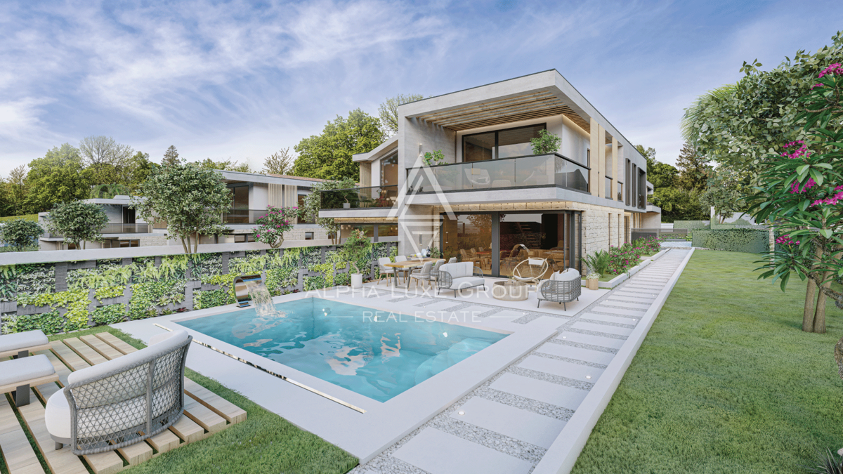 Lovrečica, Istra - Razkošna vila le 100m od morja