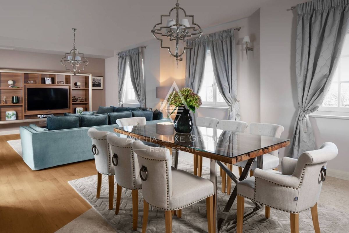 Istra, Vabriga, Luksuzna in elegantna vila z bazenom in pogledom na morje