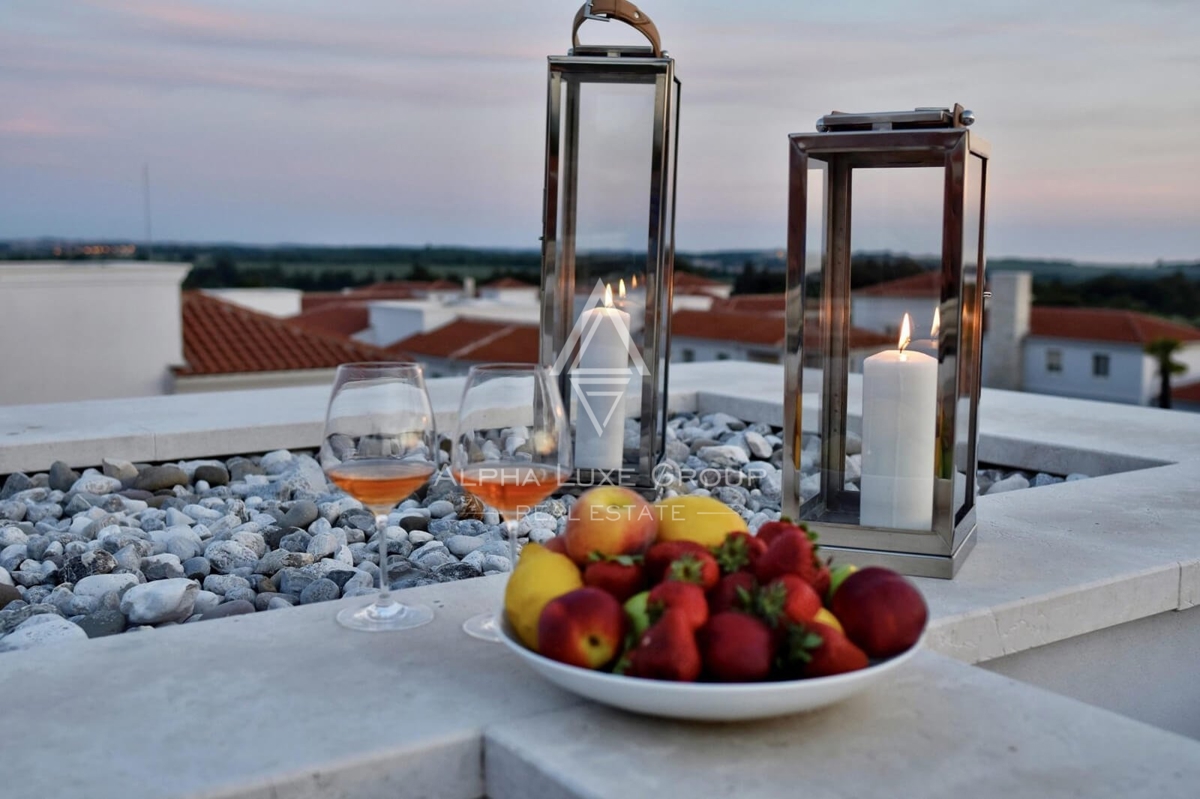 Istra, Vabriga, Luksuzna in elegantna vila z bazenom in pogledom na morje