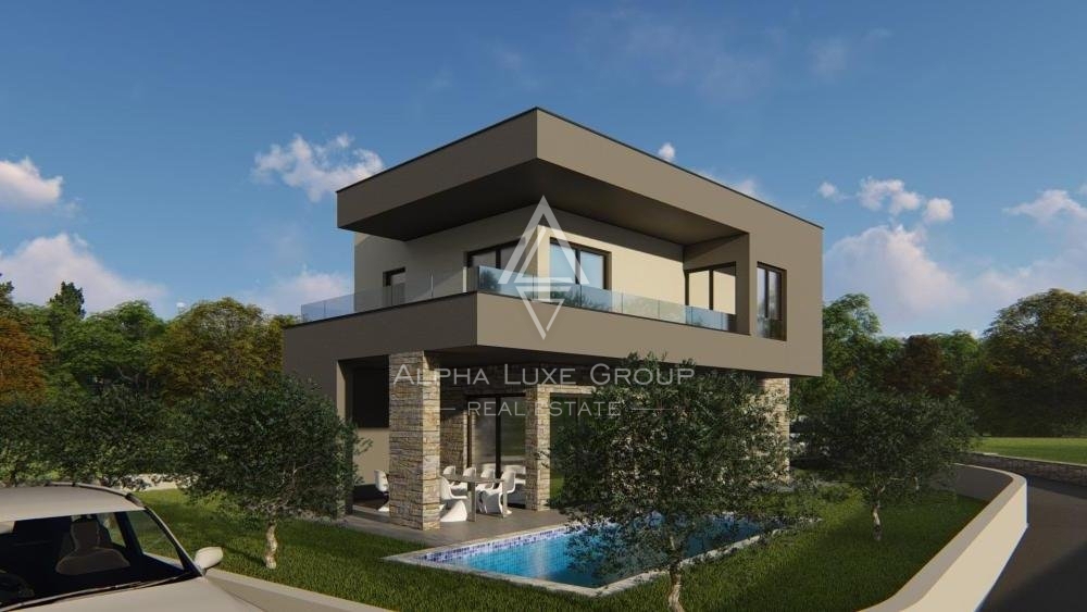 Nova moderna vila z bazenom, Istra, Marčana