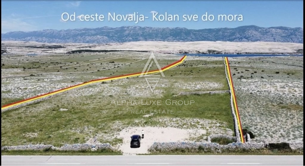 Večnamensko zemljišče v bližini lepih plaž, Novalja, otok Pag