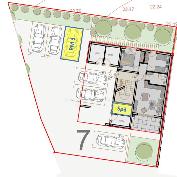 Istra, Pula: Nov 2-sobni apartma v prvem nadstropju