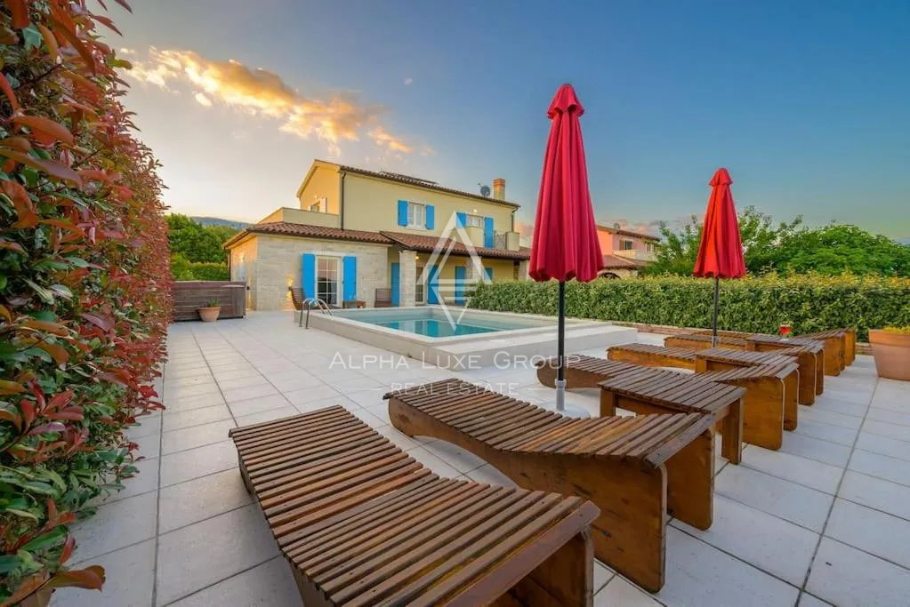 Istra, Rebići: Elegantna vila z bazenom in intimo