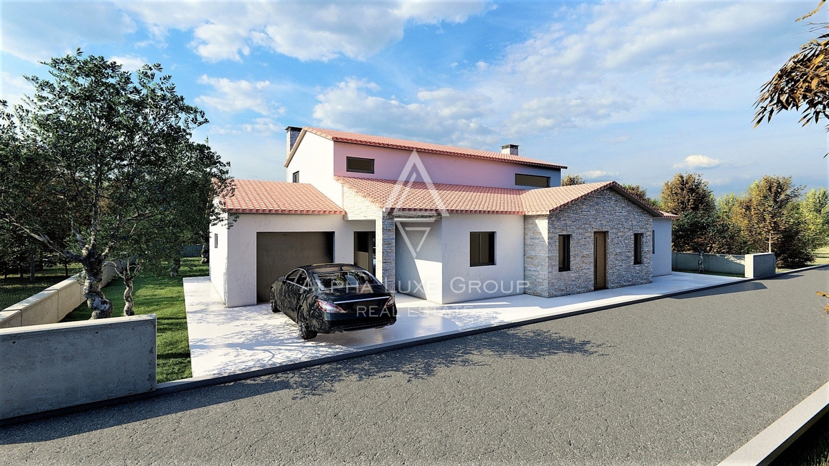 Čudovita kamnita vila z bazenom in pogledom na morje, Istra, Poreč
