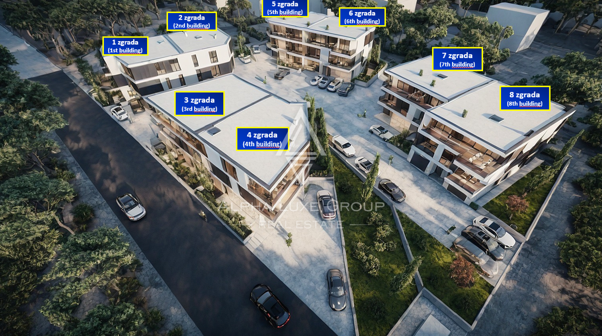 Pula, Istra: Sodobno 2-sobno stanovanje z vrtom