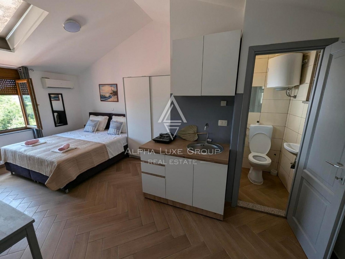 Istra, Pomer, Prostorna nepremičnina z 11 studio apartmaji blizu morja