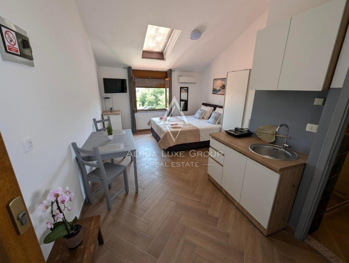 Istra, Pomer, Prostorna nepremičnina z 11 studio apartmaji blizu morja