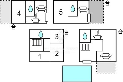 Medulin - Večstanovanjska rezidenca z bazenom in prenovljenimi apartmaji