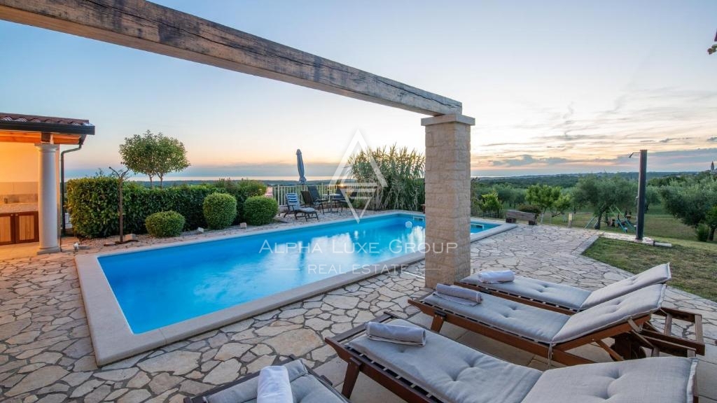 Višnjan, Istra – Luksuzna vila s panoramskim razgledom