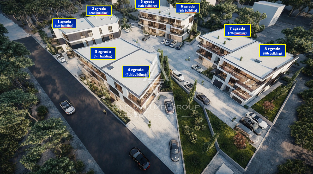 Pula, Istra: Nov penthouse s 3 spalnicami in teraso