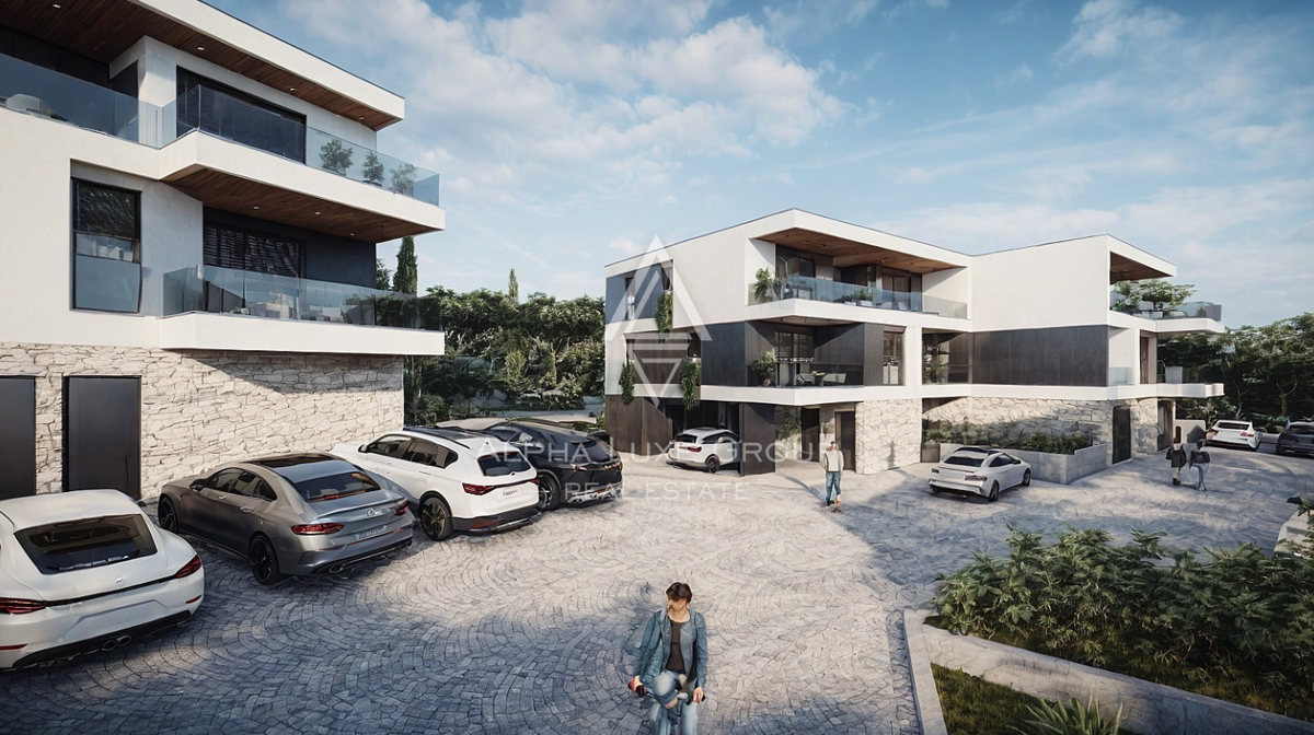 Pula, Istra: Nov penthouse s 3 spalnicami in teraso