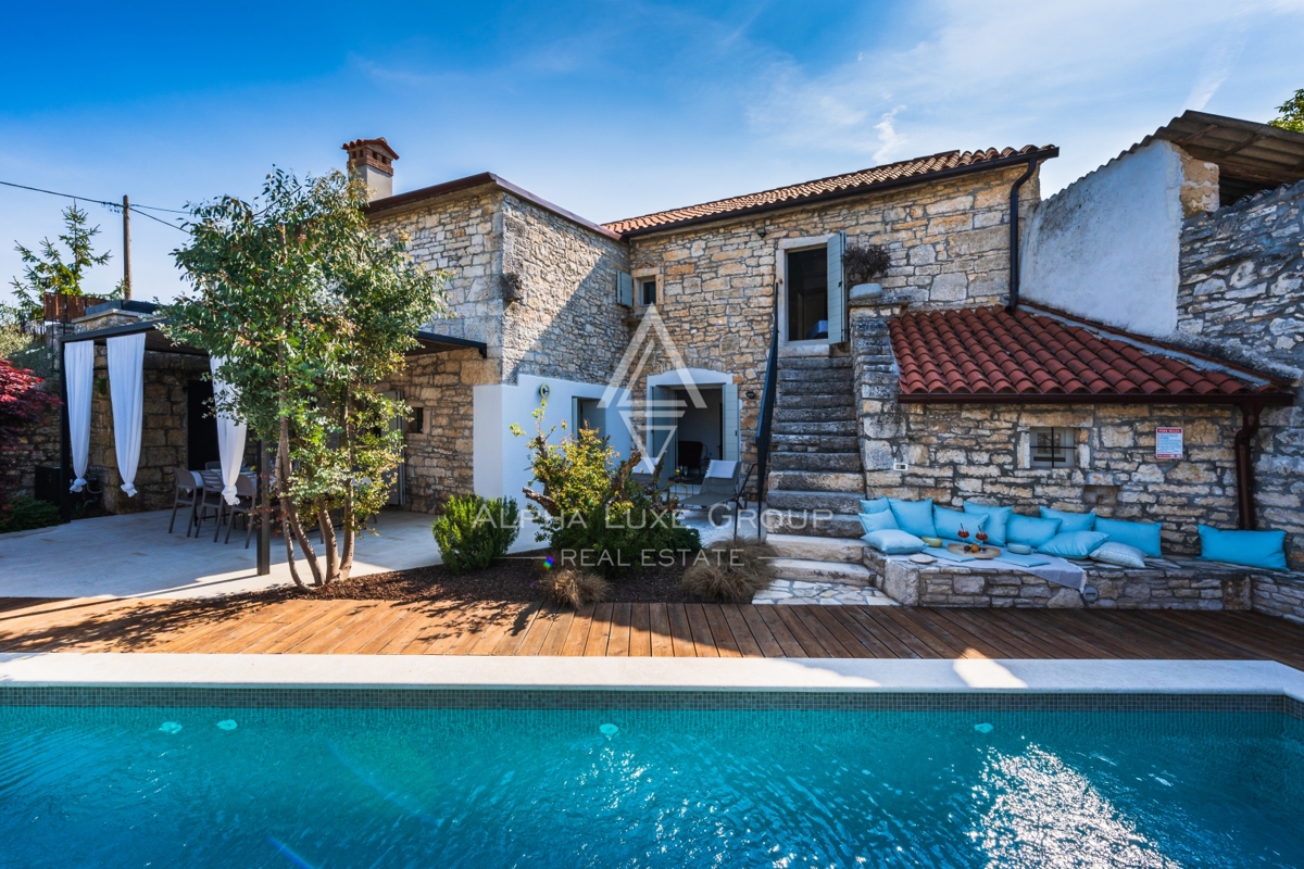 Kanfanar, Istra: Elegantna prenovljena kamnita vila