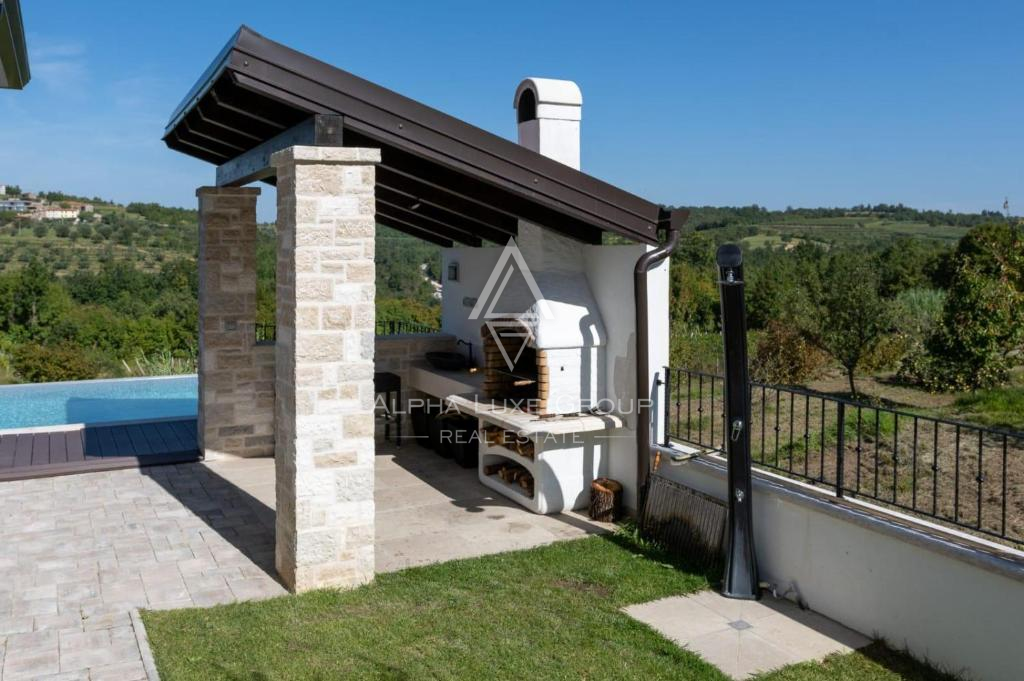 Istra, Momjan: Luksuzna vila s panoramskim razgledom