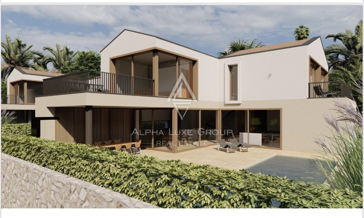 Istra, Vabriga: Moderna vila pogled morje in bazen