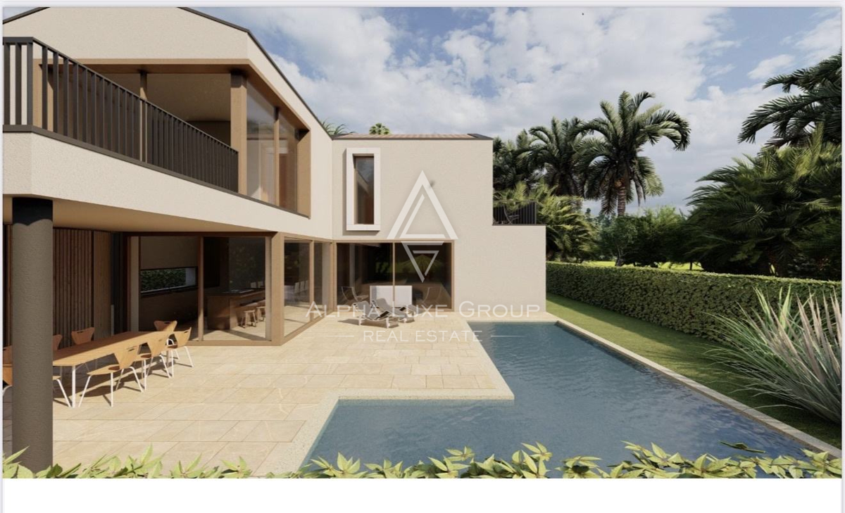 Istra, Vabriga: Moderna vila pogled morje in bazen