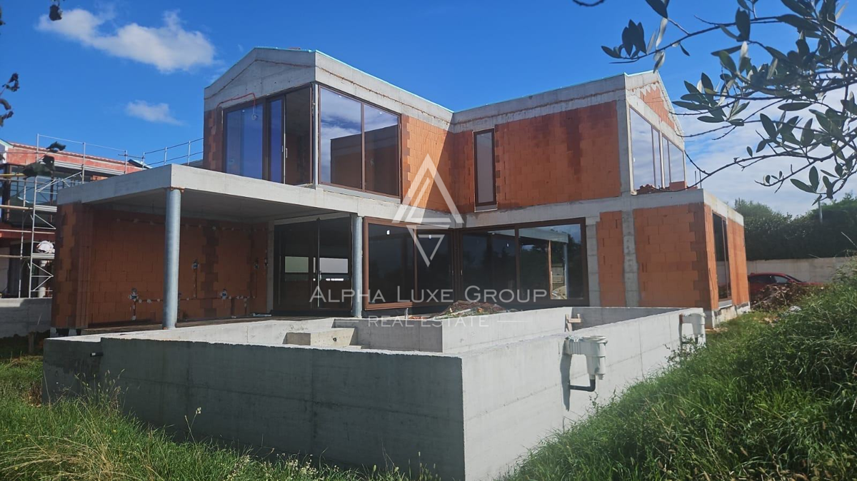 Istra, Vabriga: Moderna vila pogled morje in bazen