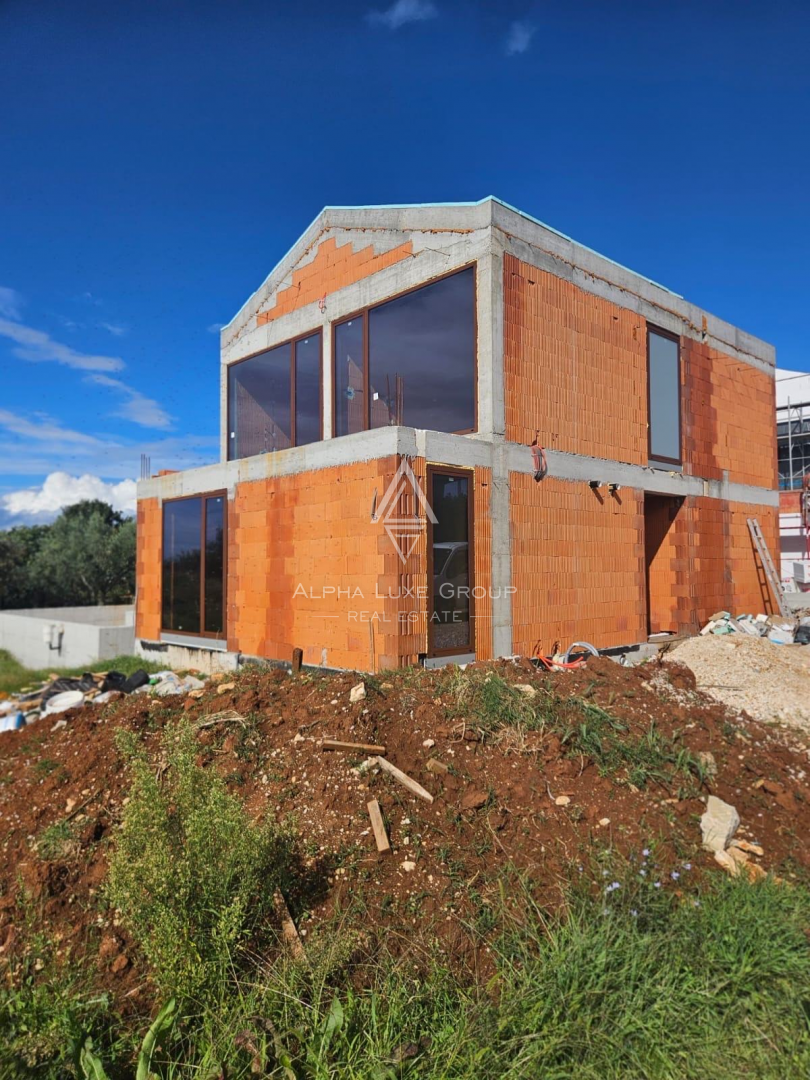 Istra, Vabriga: Moderna vila pogled morje in bazen